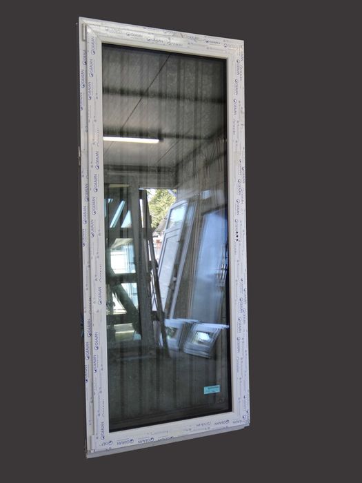 1x Antracyt Gealan 9000 98x229 Niski próg okno balkonowe