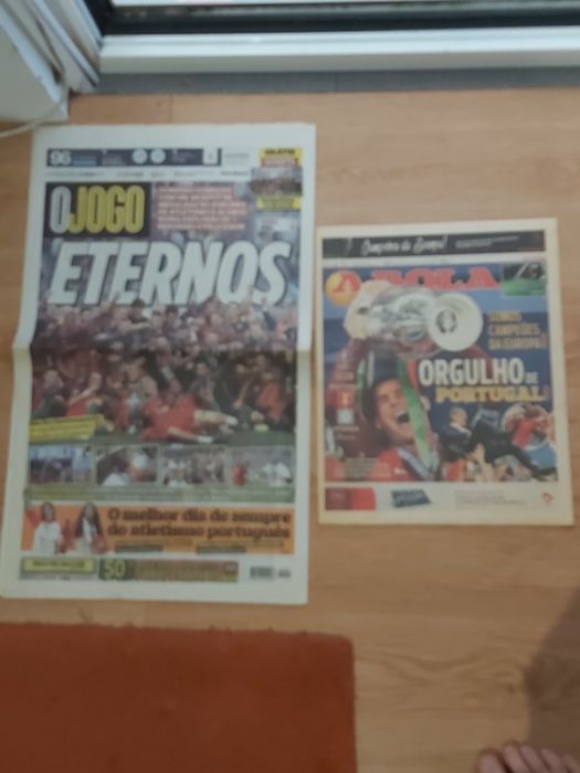 Jornal Seleção Nacional campeões Europeus