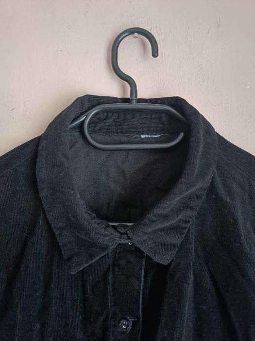 Czarna materiałowa koszula wierzchnia L H&M