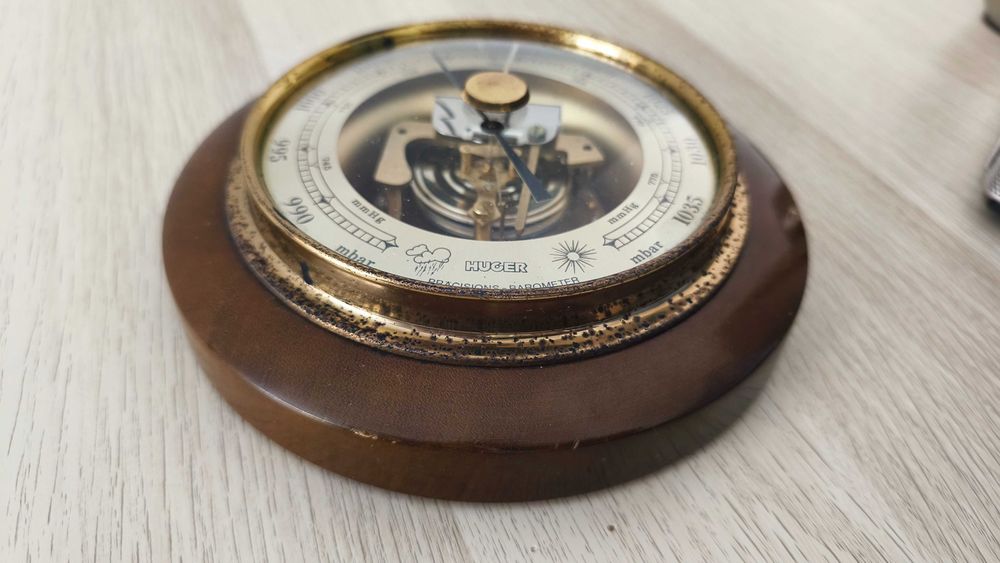 Barómetro vintage HUGER (West Germany) peça decorativa & técnica