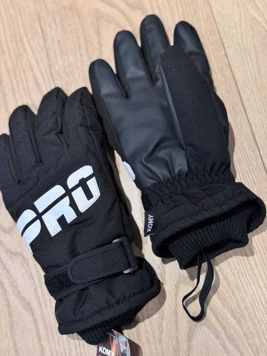 Лижні рукавиці чорні Нові / Лыжные перчатки