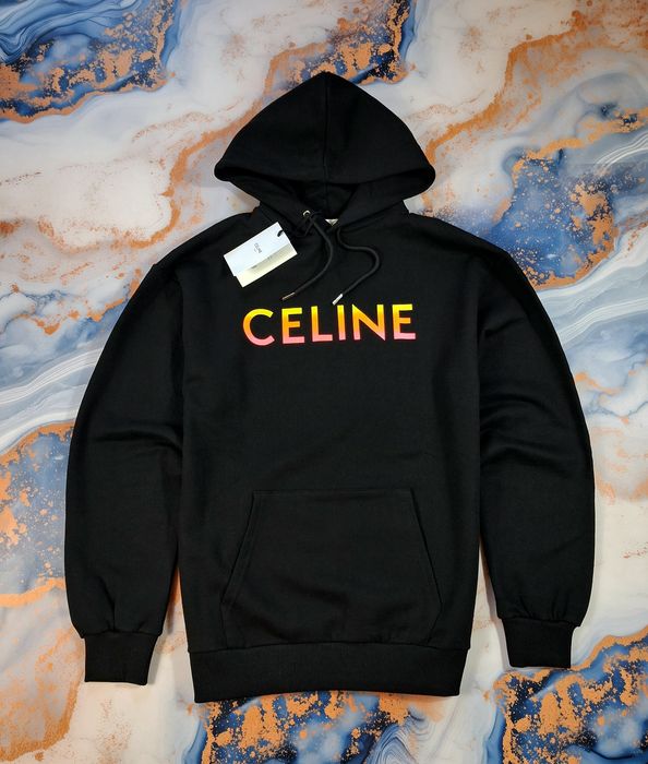 Худи Celine 22aw Gradation Logo Print y753670q кофта толстовка мужская
