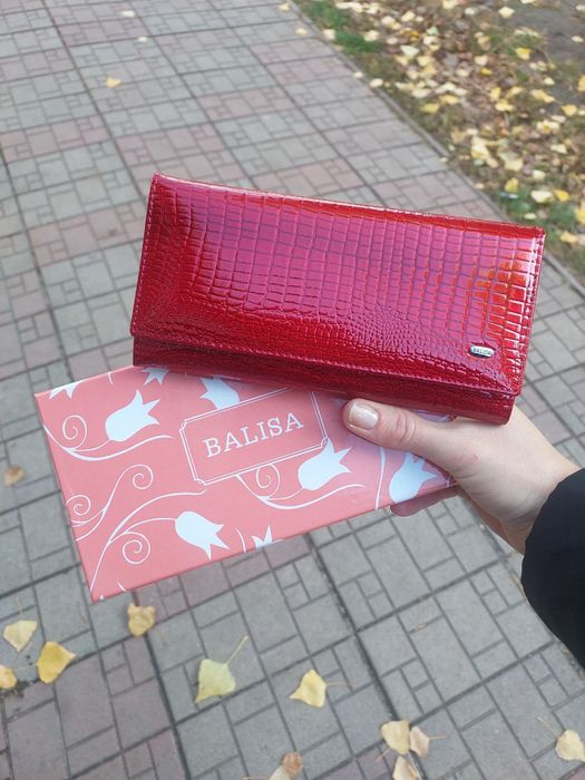 Гаманець жіночий Balisa шкіряний кошелек женский кожаный лаковый лак