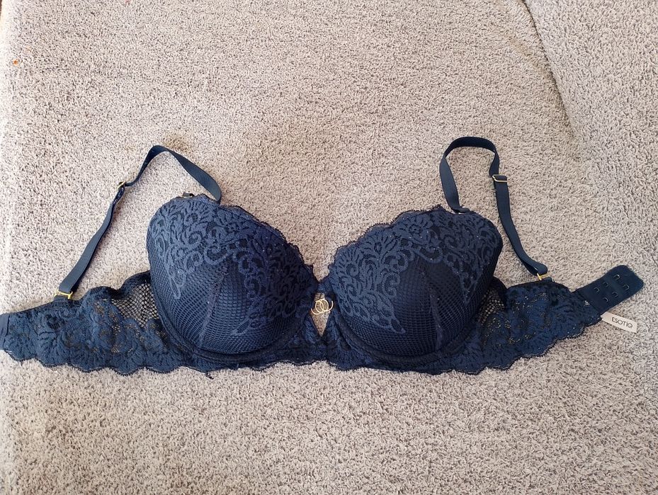 Stanik biustonosz ESOTIQU 65F 70E granatowy push-up