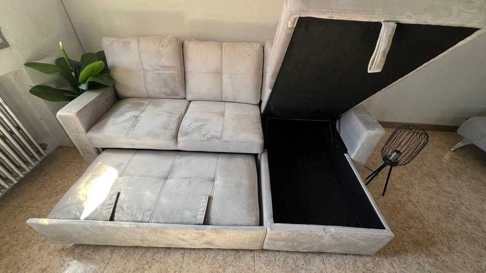SOFA CAMA COM BAU NOVO BARATO ENVIO GRATIS PAGA NA ENTREGA