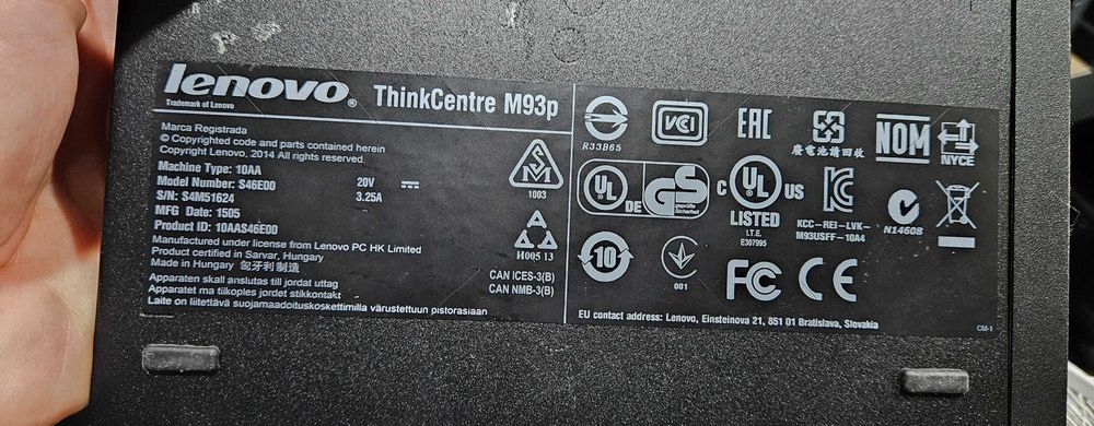 Mini Computador Lenovo ThinkCentre M93p