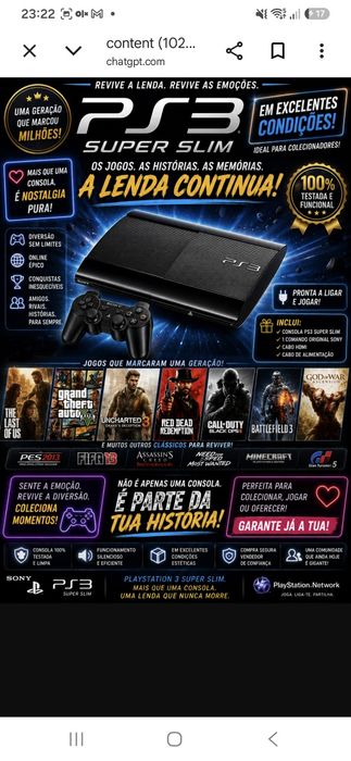 Playstation 3 versão god of war, desbloqueada