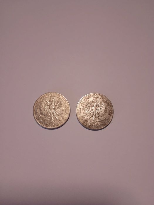 Monety obiegowe 5 zł II RP