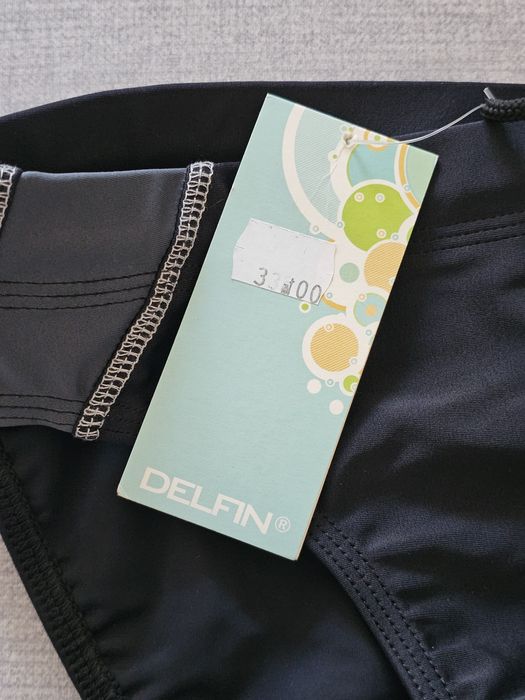 Kąpielówki męskie sportowe czarne szybkoschnące slipy basen plaża Size S
