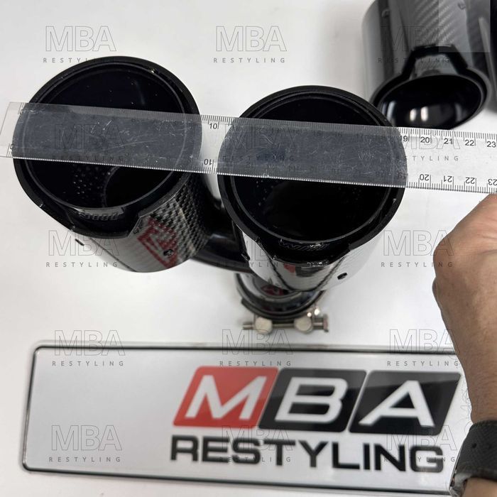 Выхлоп на BMW G30 M карбон прямой черный