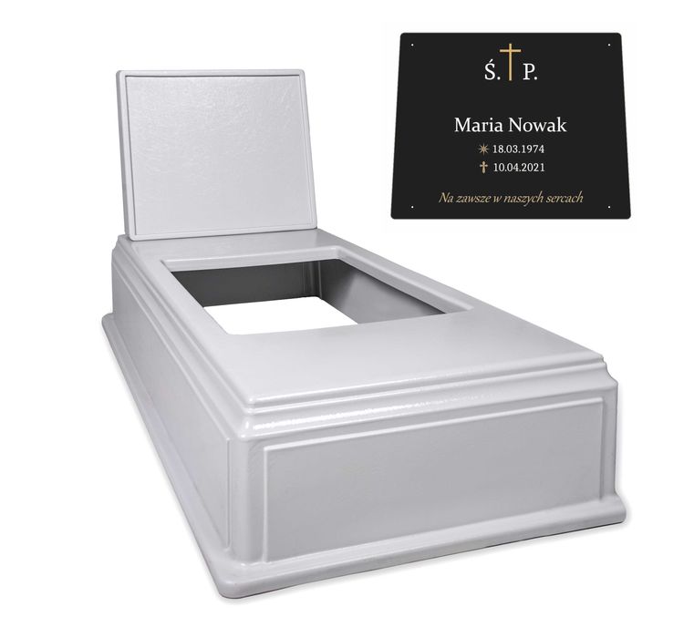 Nagrobek plastikowy, tani pomnik nagrobek Memento KOLORY WYSYŁKA