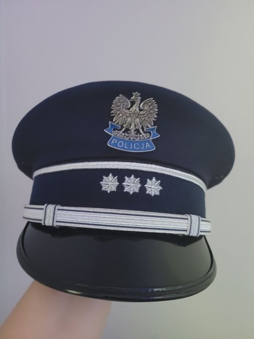 Czapka wyjściowa Policji, otok, krawat
