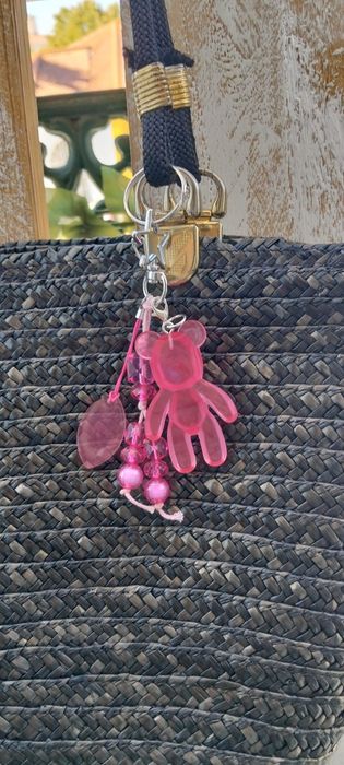 Bag charm artesanal urso