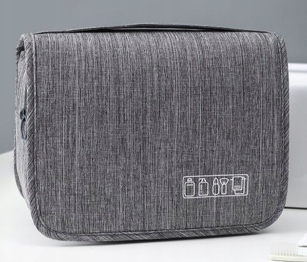 Kosmetyczka podróżna męska pojemna funkcjonalna wisząca