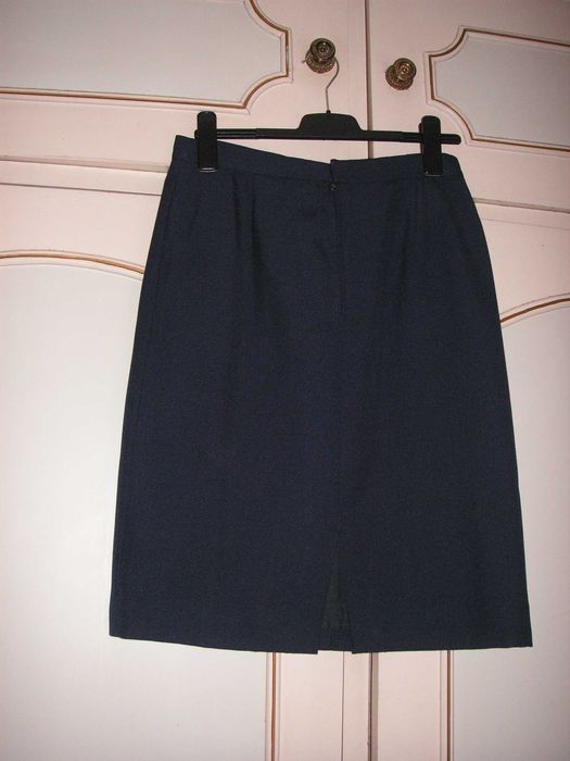 Fato Saia e Casaco Linho Azul Escuro