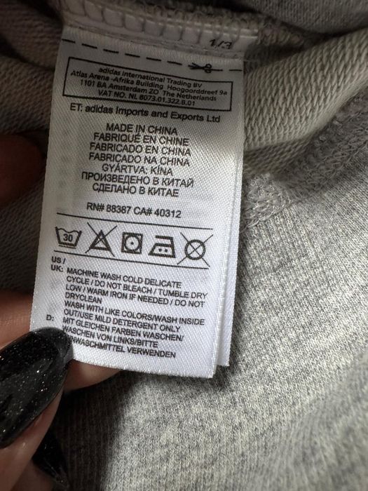 Nowa bluza z kapturem ADIDAS NEO szara S
