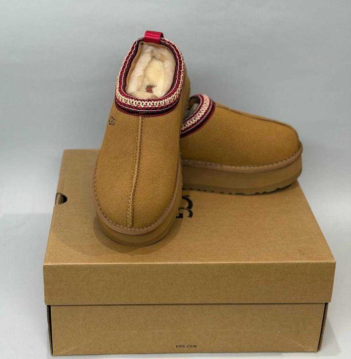 Угги Ugg TAZZ Platform Chestnut Уггі Коричневі В НАЯВНОСТІ‼️