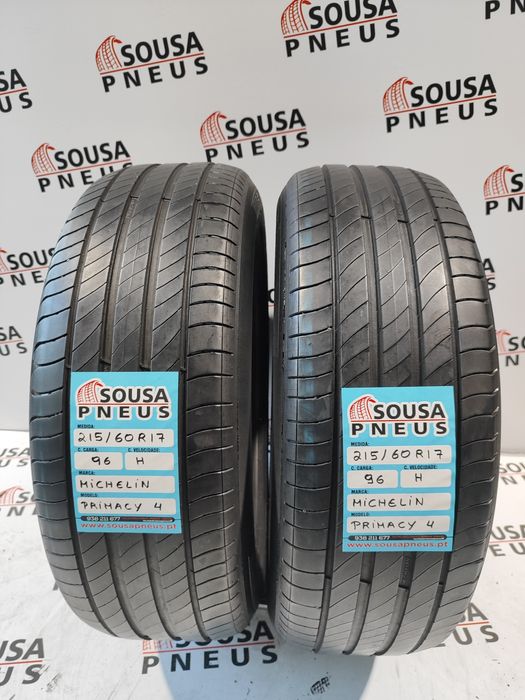 2 pneus semi novos 215-60R17 Michelin - Oferta dos Portes