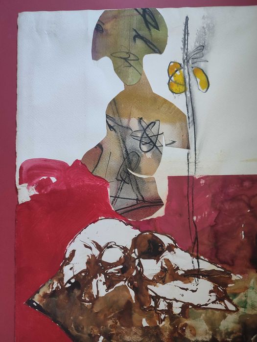 Técnica mista com acrílico de Henrique do Vale - LER DESCRIÇÃO