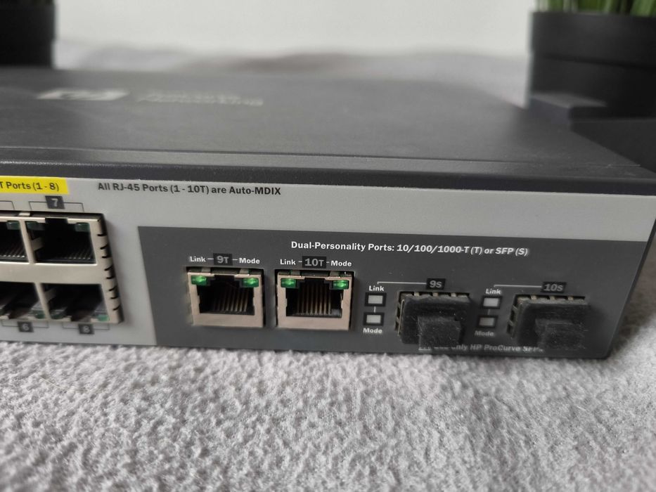 Switch HP ProCurve 2520G POE Zarządzalny Porty SFP