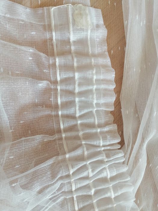 Firanka biała deszczyk