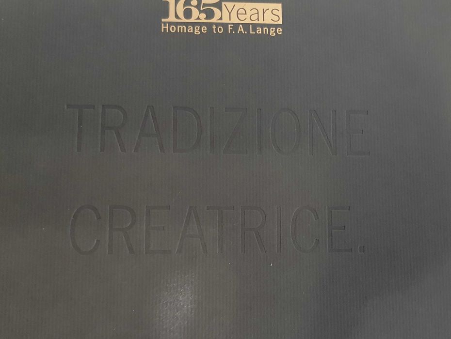 A. Lange&Sohne, Livro Relógios Tradizione Creatrice, 2010/11, 165 Anos