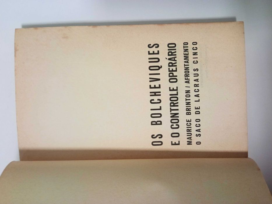 Os Bolcheviques e o controle operário, de Maurice Brinton
