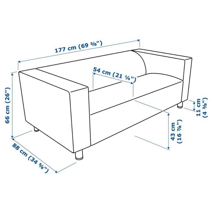 Sofa skórzana Ikea czarna