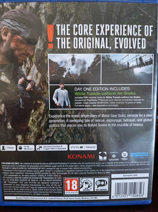 Metal Gear Solid Delta Snake Eater Ps5