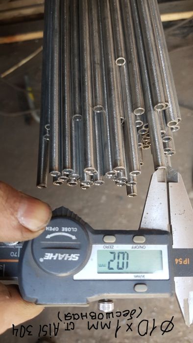 Труби ф6мм-ф8мм-ф10мм-ф12мм та ф14х2 нержавіючі.