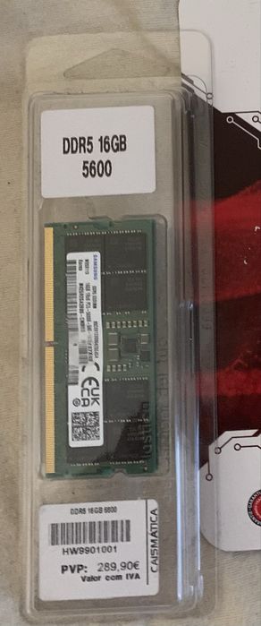 Memoria RAM DDR5 5600 16GB