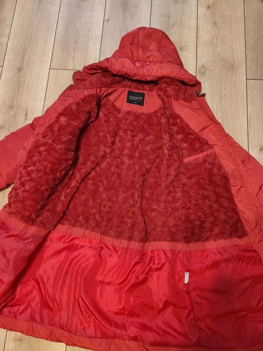 Płaszcz zimowy cieplutki kurtka zimowa M