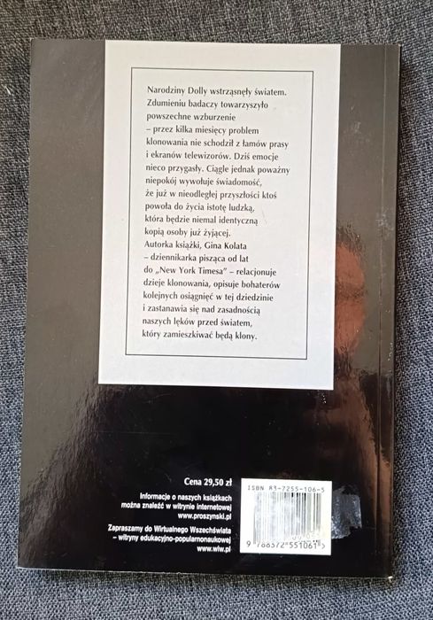 Klon Dolly była pierwsza