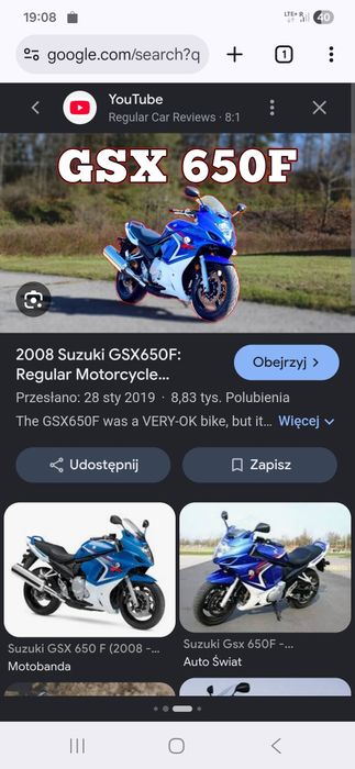 Suzuki gsx 650f 2008