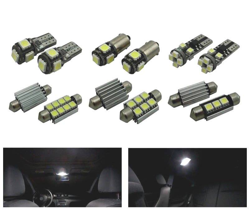 KIT COMPLETO 8 LAMPADAS LED INTERIOR BMW 1 SERIE F20 F21 HATCHBACK 114I 116I 118I 120D 125D 125I M135I XDRIVE 12-14
