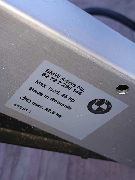 Bagażnik rowerowy na dwa rowery oryginalny BMW X1