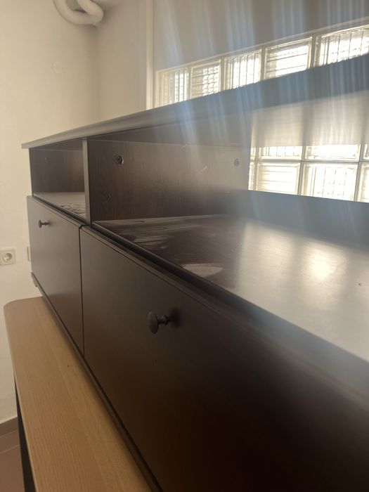 Aparador/comoda tipo cor nogueira