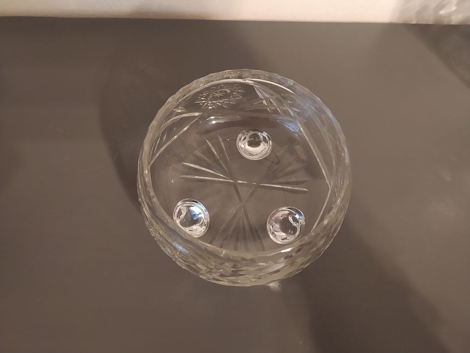 Miseczka miska patera na nóżkach kryształowa kryształ