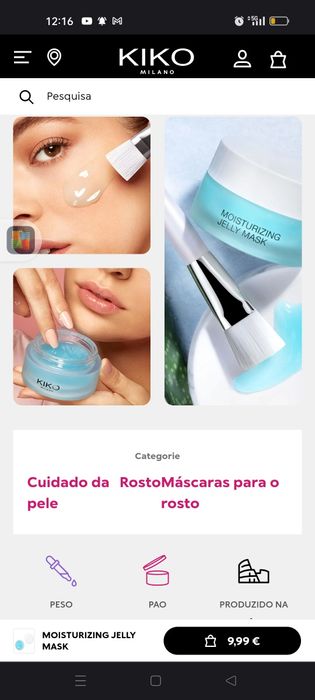 Máscara facial da kiko