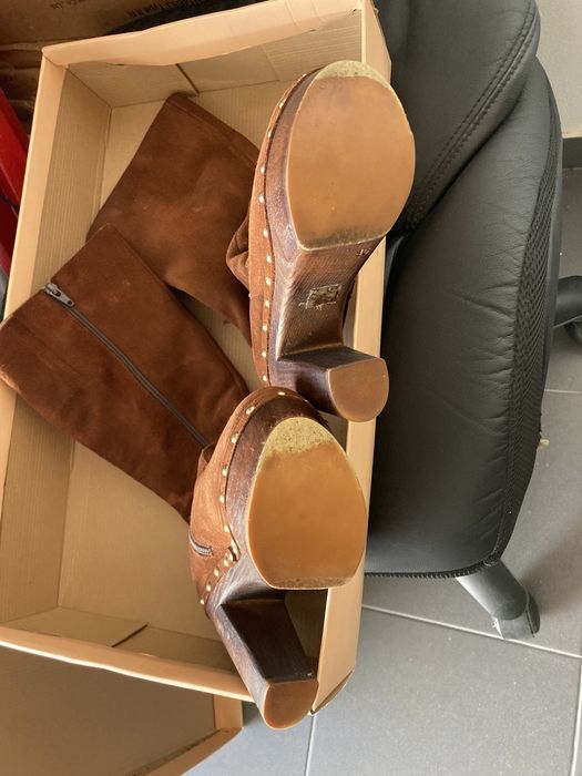 Botas em camursa nº36