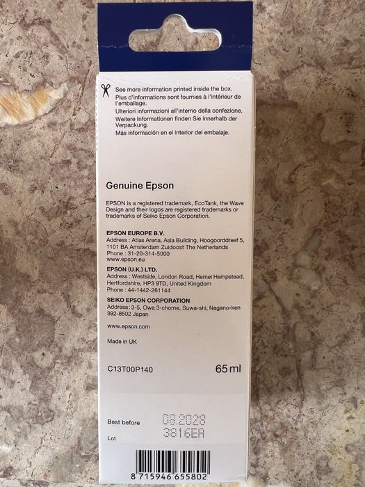 Tinteiro EPSON preto (2x)