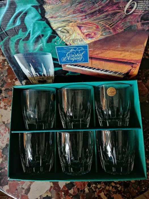 12 Copos + Jarro Cristal d'Arques