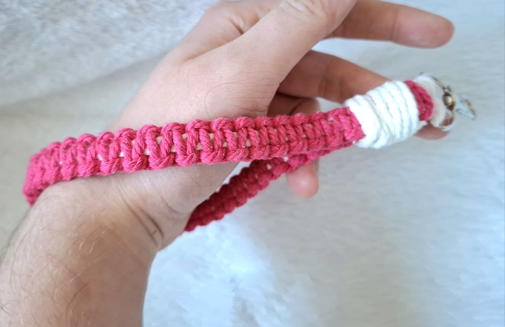 Breloczek smycz do kluczy handmade