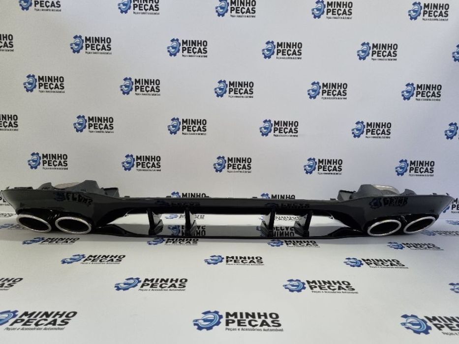 Difusor Traseiro Mercedes Class A (W177) Look A45 (Ponteiras Cromadas)