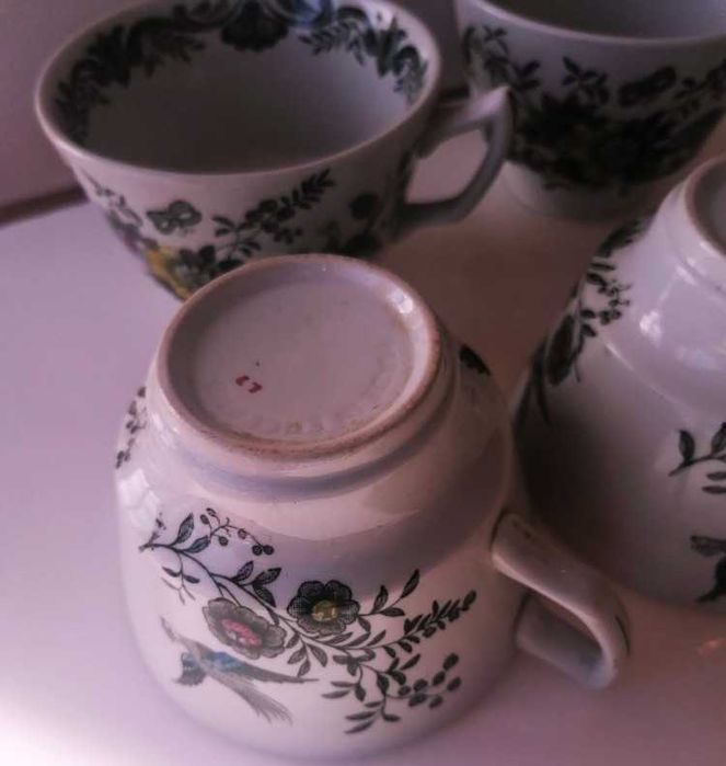 Chávenas chá faiança inglesa Ridgway Staffordshire
