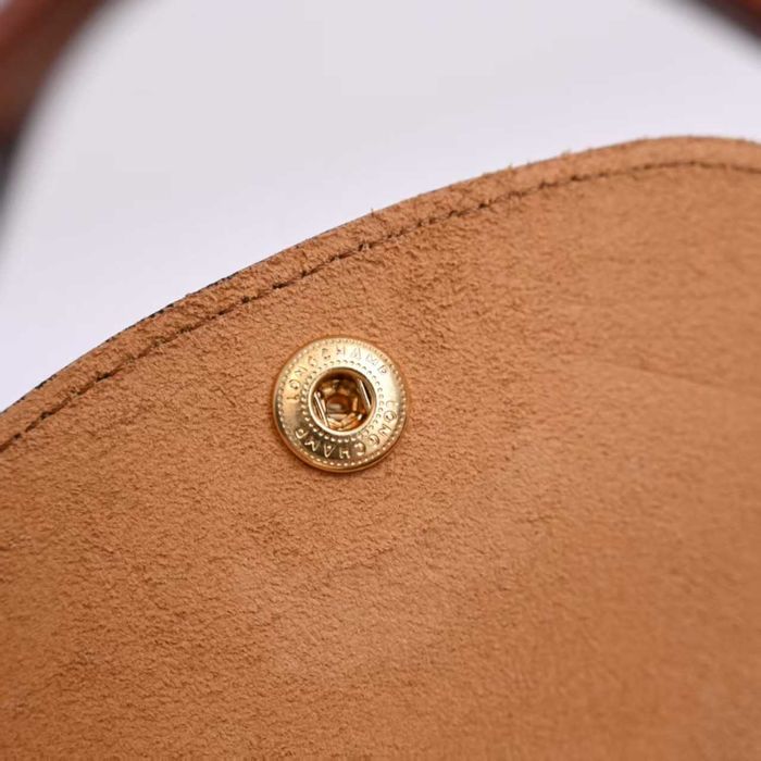 Duża torebka na ramię marki Longchamp w kolorze czarnym