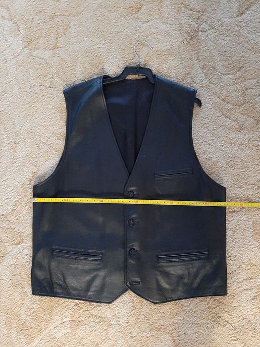 Colete homen preto de pele napa, excelente qualidade