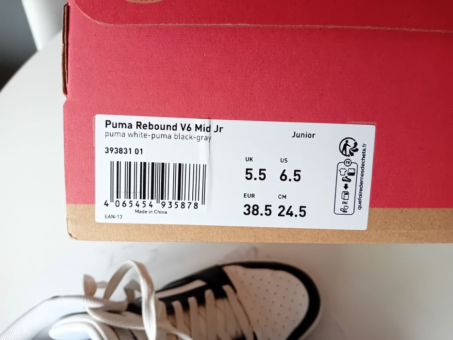 Buty Puma Rebound V6 Mid Jr