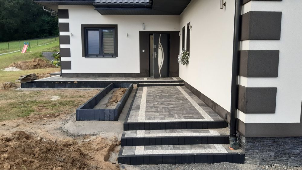 Układanie kostki brukowej kostka brukowa brukarstwo