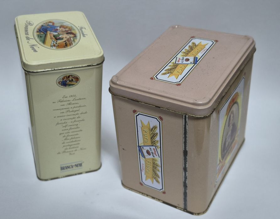Coleção Latas vintage Kellogs + Farinha Branca Neve
